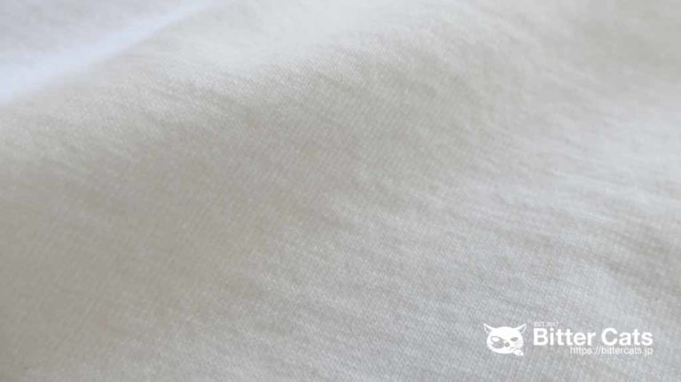 Bitter Cats 吊り編みポケットTシャツ（BCTS-S001）の素材